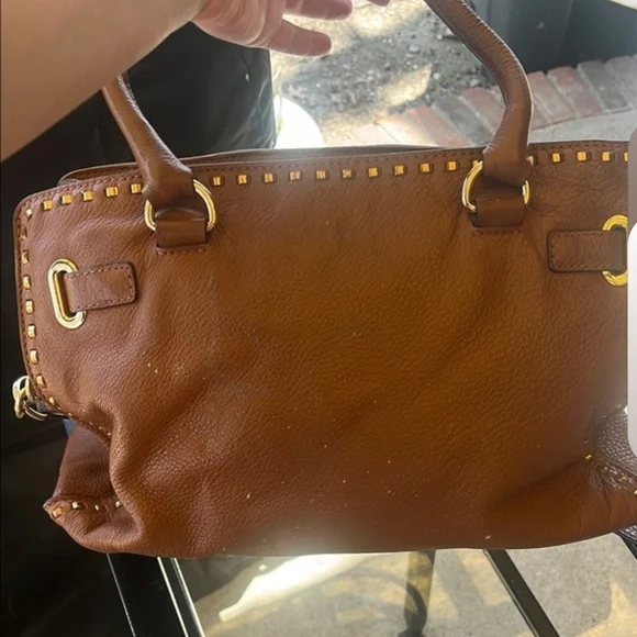 Michael Kors Brown Leather Tote Bag - Picture 8 of 9